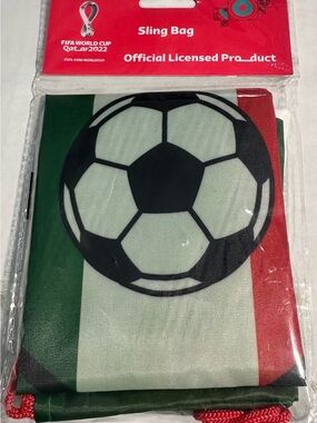 FIFA World Cup 2022 MEXICO Sling Bag
17"x13.5" Soccer Drawstring Backpack NEW!!